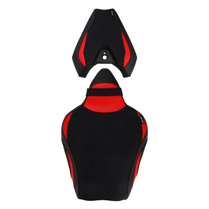 Kit cuscini passeggero anteriore e posteriore Raider per Kawasaki Z1000 2014-2025 2024, colore rosso
