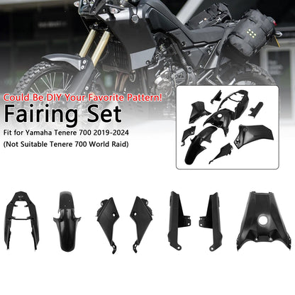 2019-2024 Yamaha Tenere 700 Carenatura Iniezione Non Verniciata