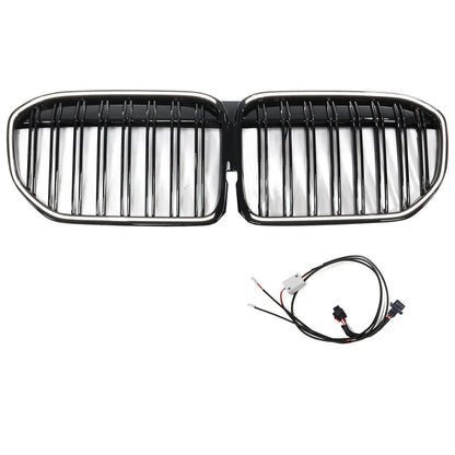 Griglia anteriore nera lucida a doppia stecca per BMW Serie 7 G11 G12 2019-2022