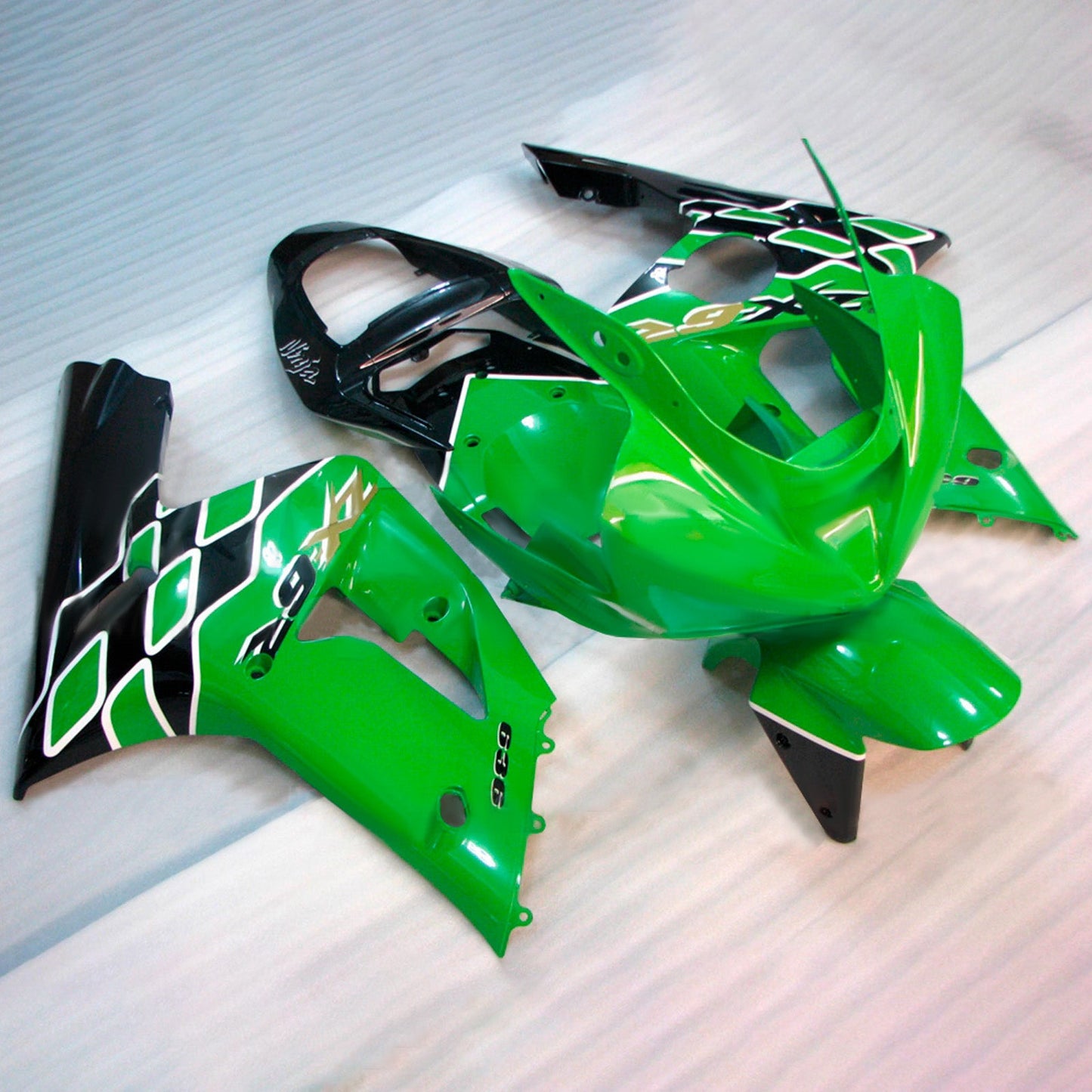Kit carenatura iniezione in plastica ABS adatto per Kawasaki ZX6R 636 2003-2004