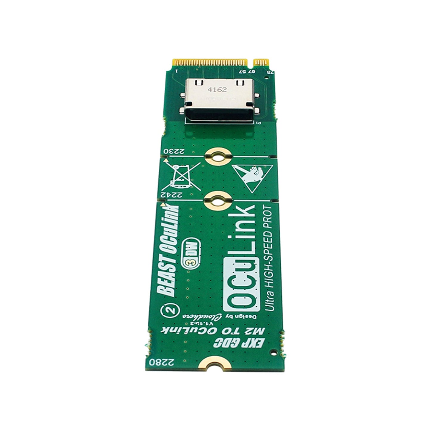 Scheda adattatore da M.2 a OCuLink Scheda di conversione dell'interfaccia da M.2 M KEY a OCULINK