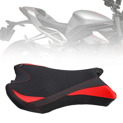 Front Raider Seat Driver Cushion PU Fit per Street Triple 765/S/R 19-22