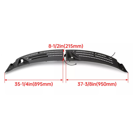 2004-2008 Ford F-150 Tergicristallo Finestra Pannello cofano Griglia destra e sinistra 4L3Z-15022A69-AA