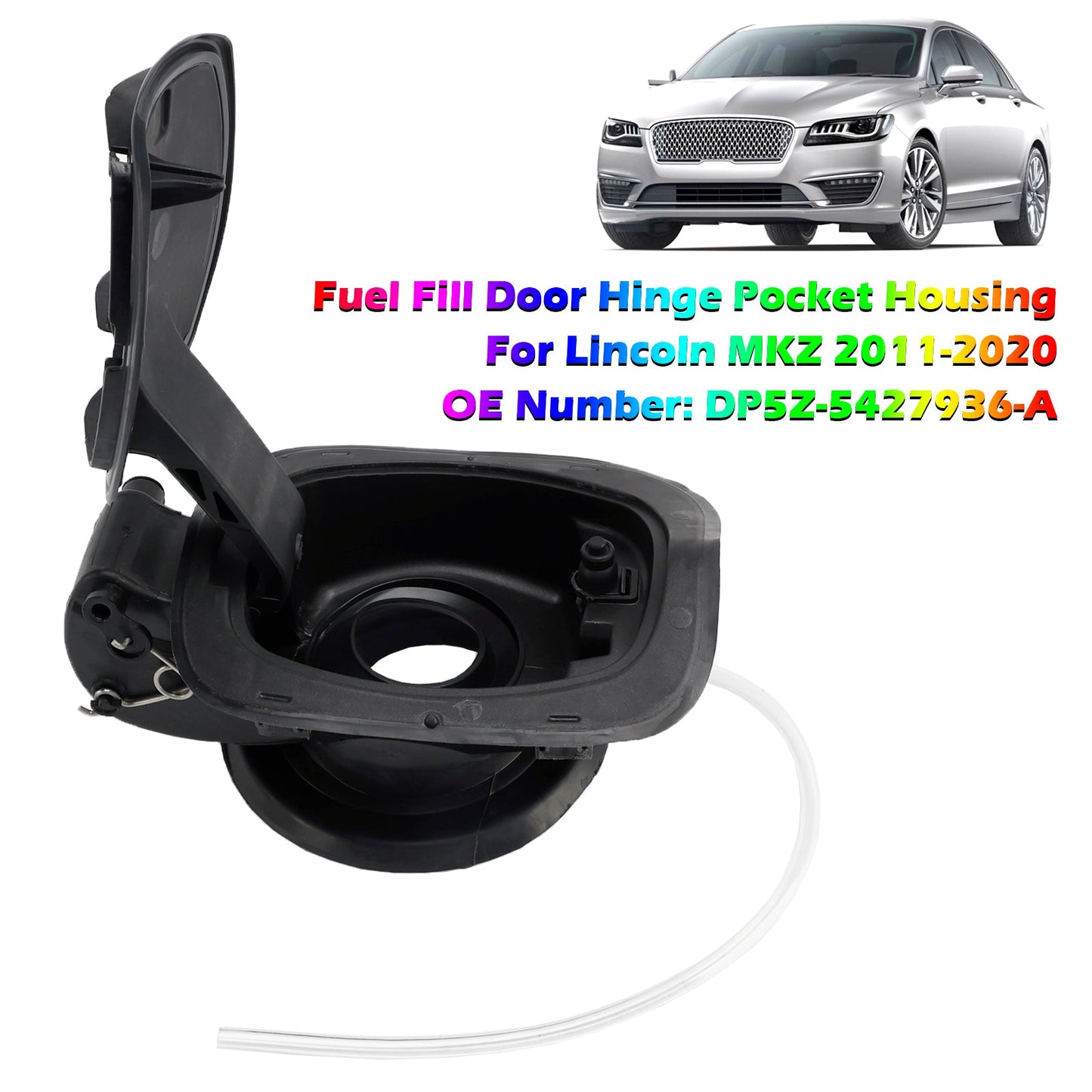Alloggiamento per tasca di riempimento cerniera sportello carburante Lincoln MKZ 2011-2020 DP5Z-5427936-A