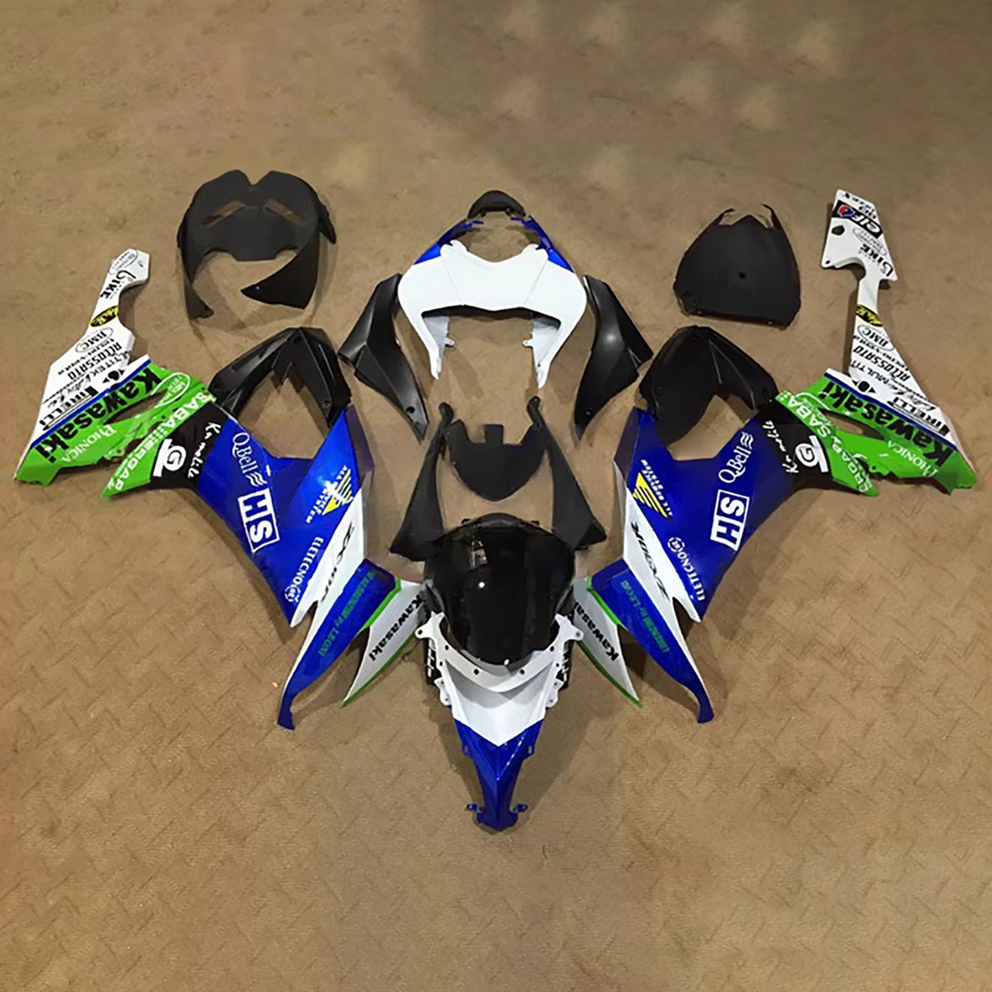Kit carenatura iniezione in plastica ABS adatto per Kawasaki ZX10R 2008-2010
