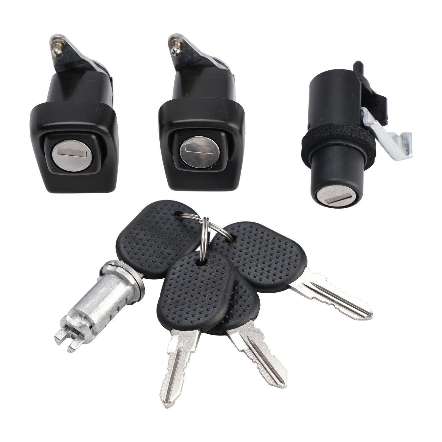 Per Fiat Panda 141 1998-2003 Kit Serrature Porte Dx Sx + Cofano + Cilindretto + 4 Chiavi 7654911