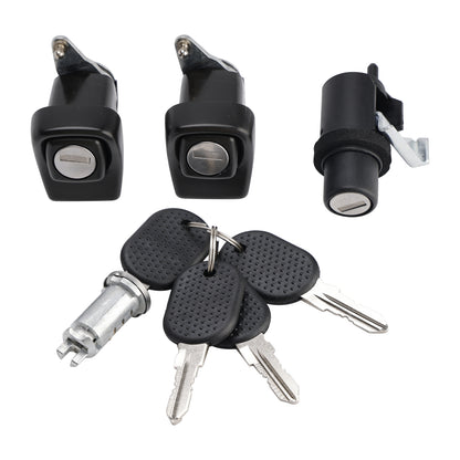 Per Fiat Panda 141 1998-2003 Kit Serrature Porte Dx Sx + Cofano + Cilindretto + 4 Chiavi 7654911