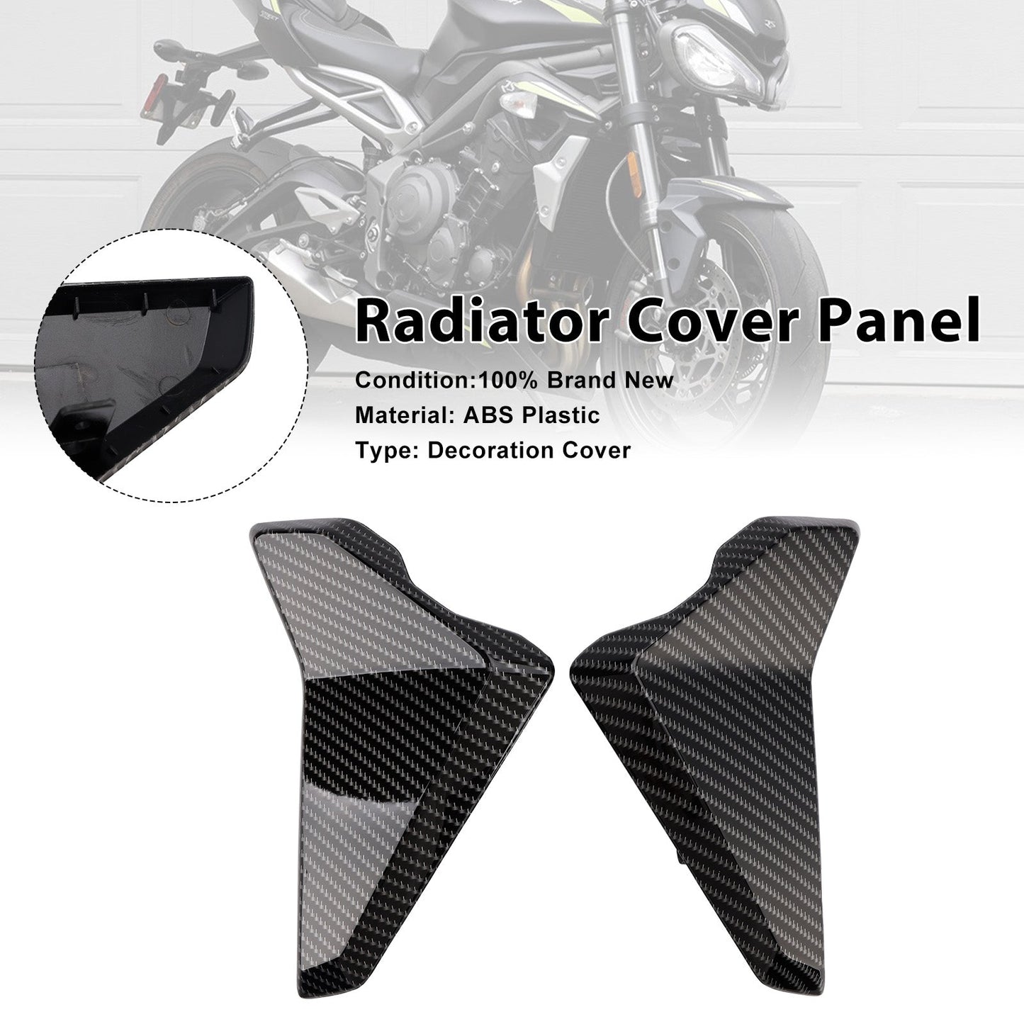 Pannelli di carenatura laterali del radiatore per Street Triple 765 R/RS 2023-2025