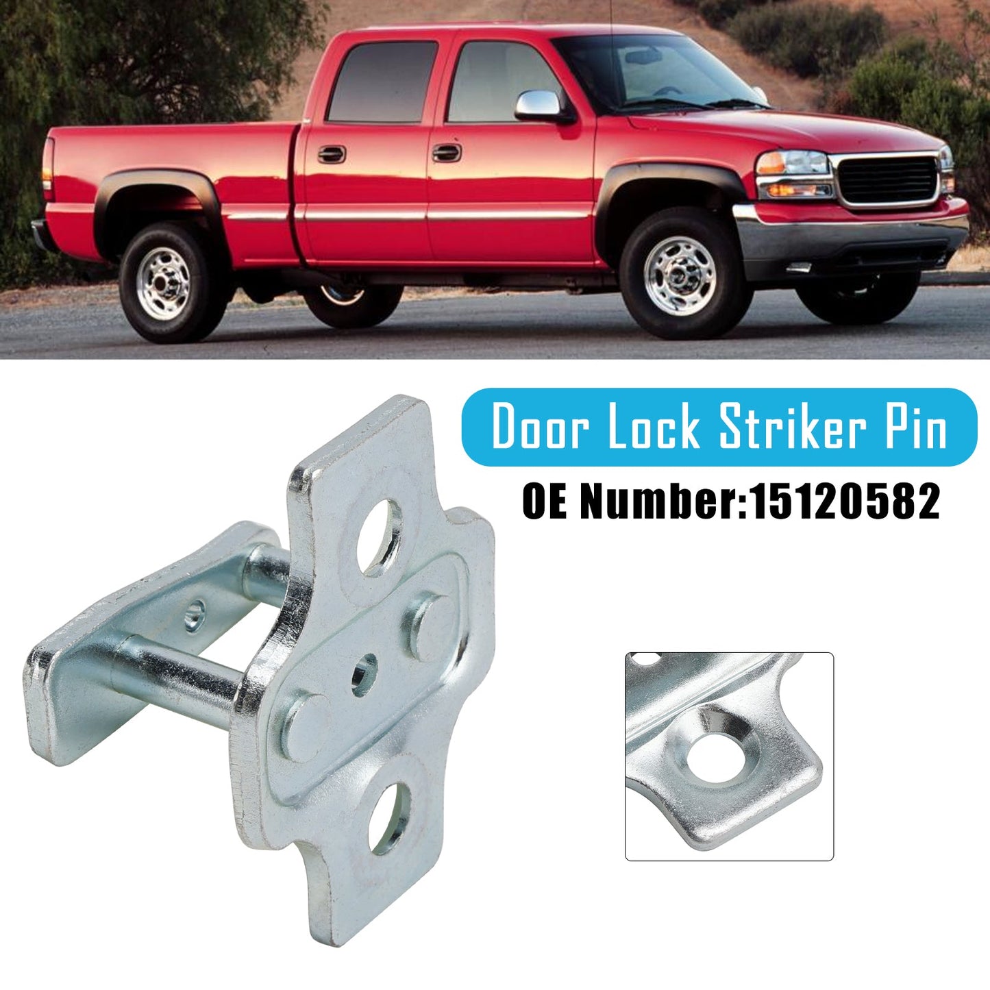 Perno di riscontro della serratura della portiera 15120582 per GM Sierra Silverado 01-2007