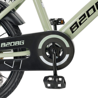 18 pollici di biciclette per bambini in bicicletta per bambini per età 7-9 anni con ruote ausiliarie