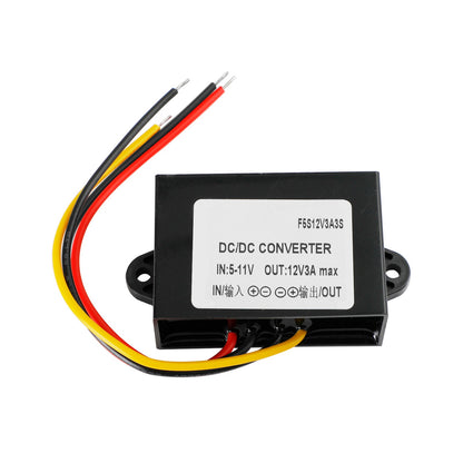 Convertitore step-up DC-DC impermeabile da 3 A, 6 V a 12 V, modulo di alimentazione per auto