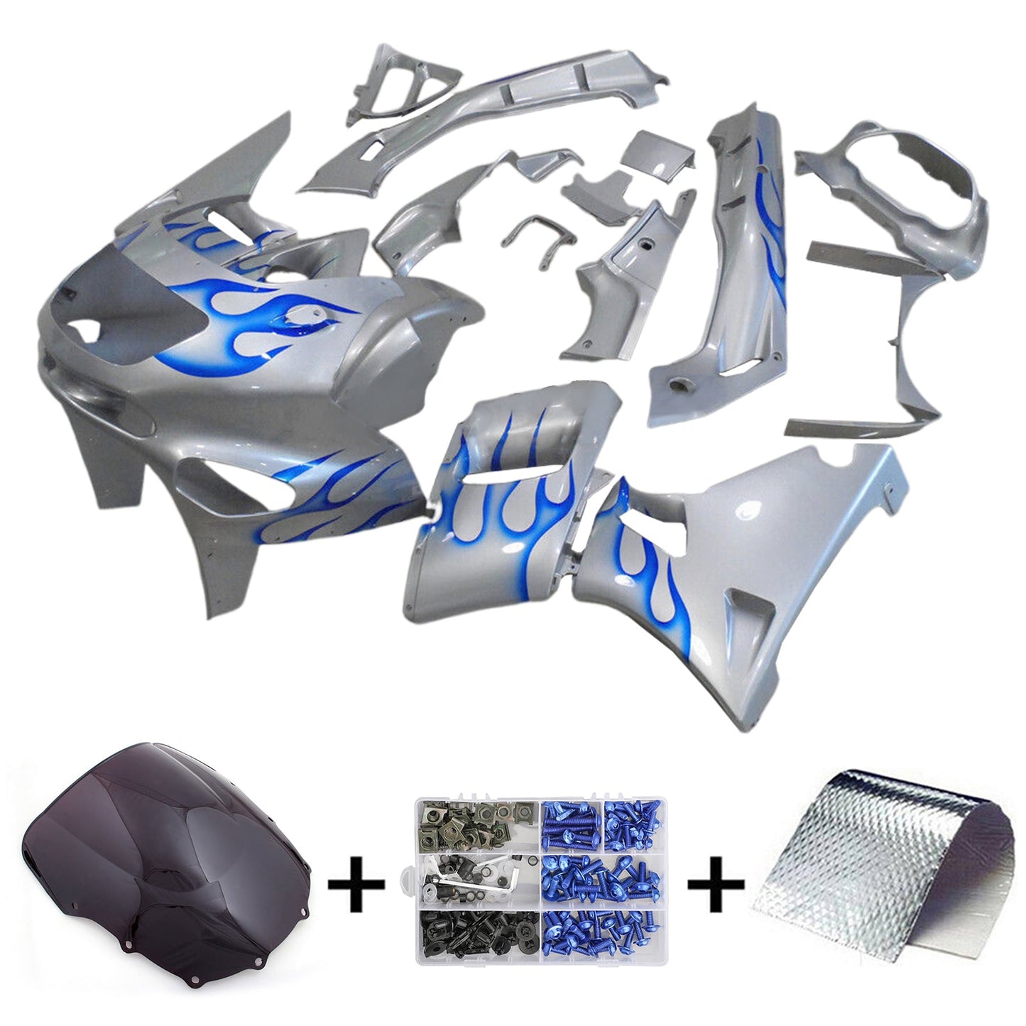 1993-2007 Kawasaki ZZR400 1998-2003 ZZR600 Kit carenatura iniezione Carrozzeria Plastica ABS