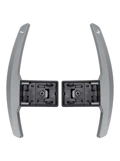 Estensione del cambio al volante per BMW Serie F F30 F31 F32 F10 X3 X5 Grigio alluminio