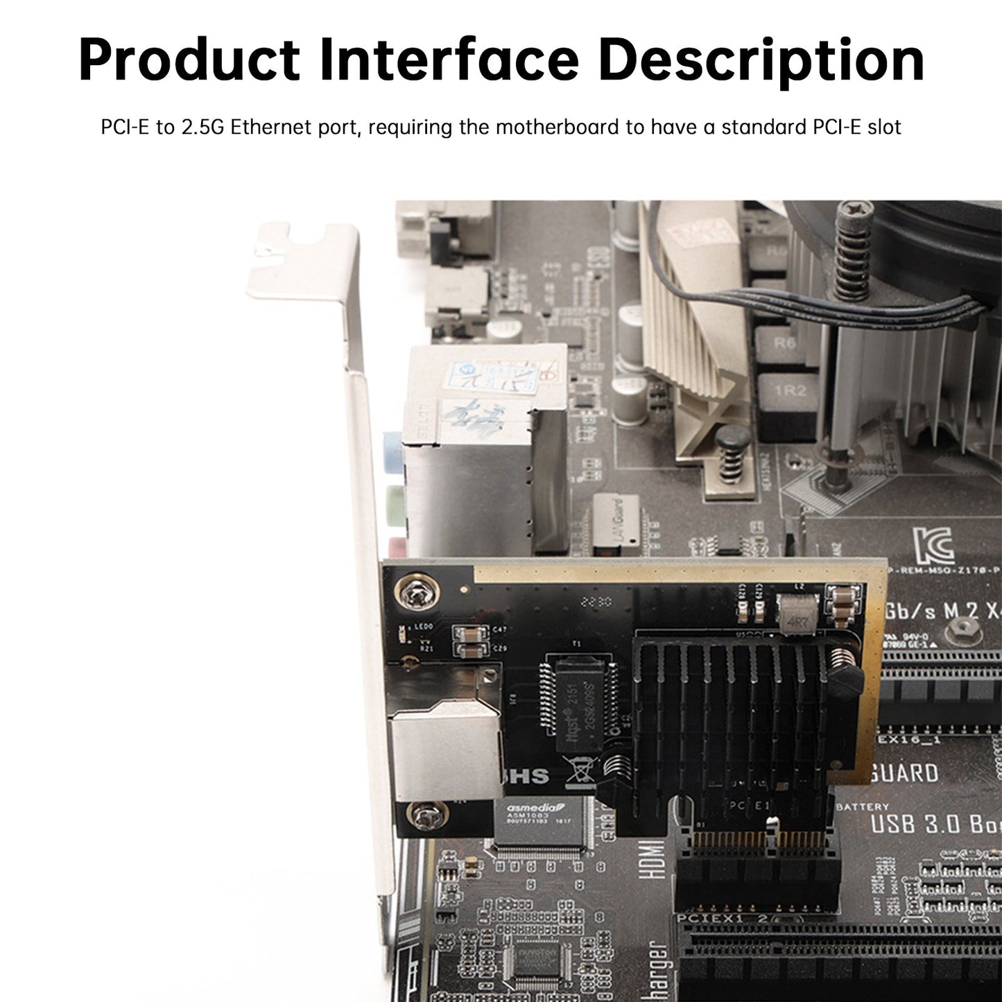 Scheda di rete PCIE a 2,5G Supporto per scheda di rete con avvio senza disco PXE Synology PXE WO