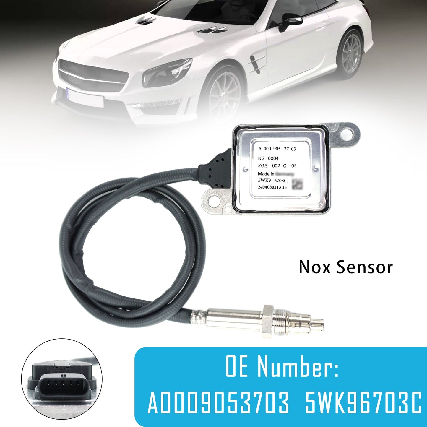 Sensore di ossido di azoto NOx 5WK96703C A0009053703 per Mercedes SL 2012-2020