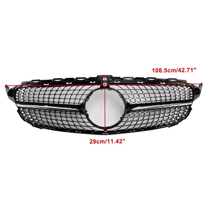 Griglia anteriore a diamante adatta per Benz Classe C W205 C250 C300 C400 2015-2018