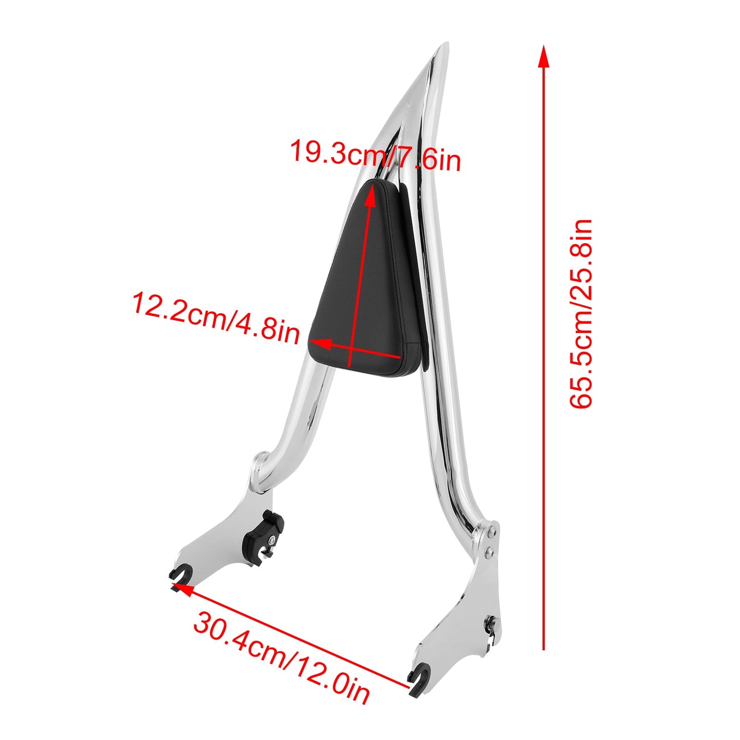 Schienale Sissy Bar passeggero per Road King Street Glide Road Glide 1997-2008