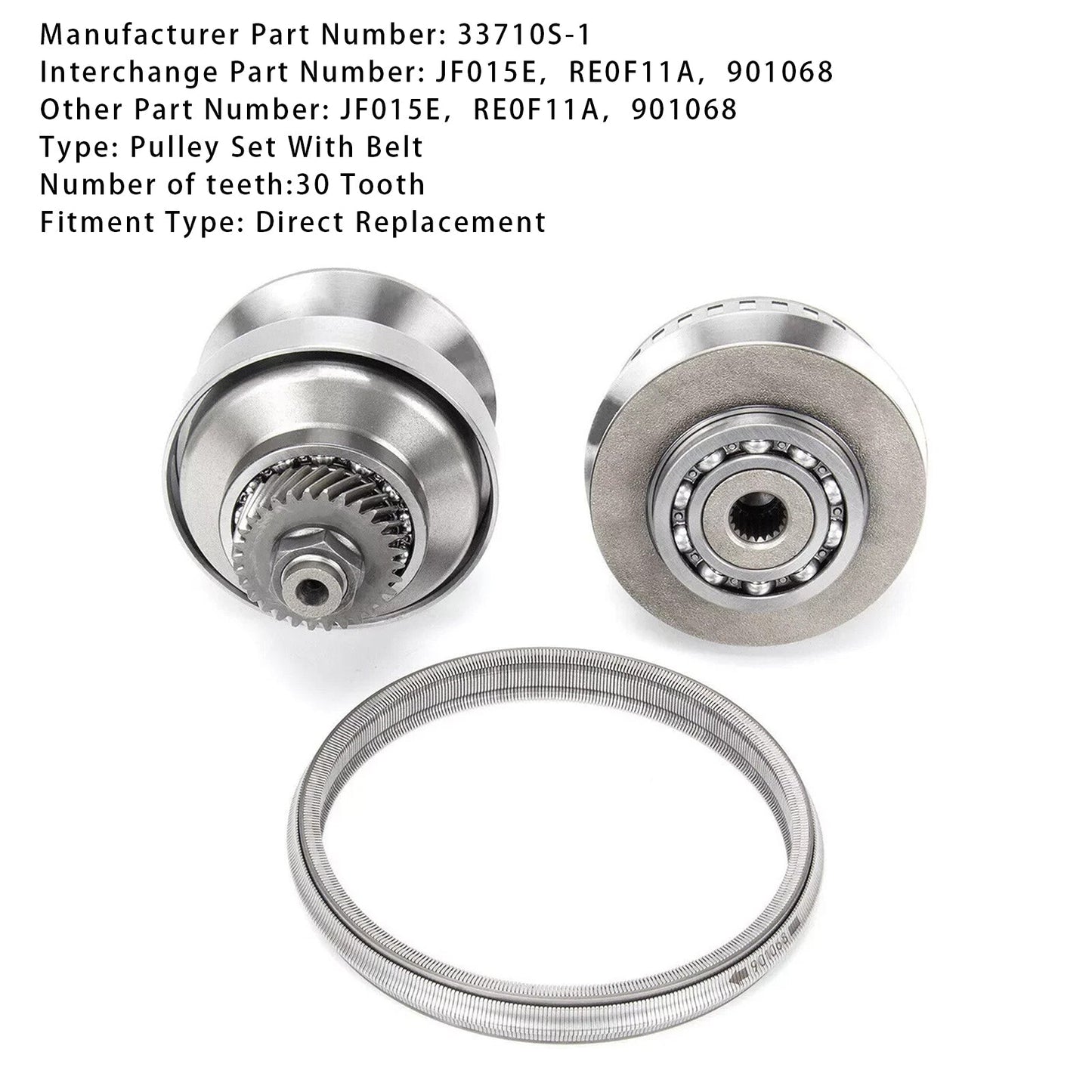 Kit pulegge di trasmissione MITSUBISHI eK-WAGON L3 0.7L 2013-2015 con catena a cinghia 30 denti JF015E RE0F11A