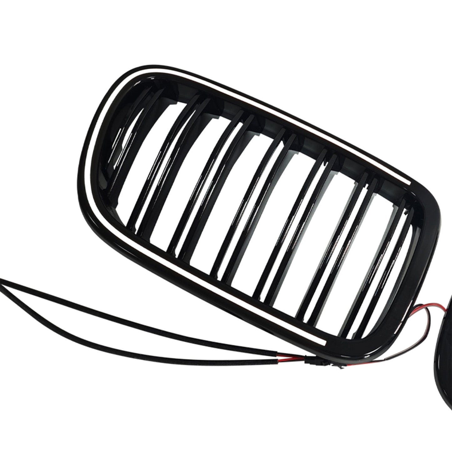 Griglia anteriore a doppio rene nera per paraurti, compatibile con BMW X3 F25 2011-2014.