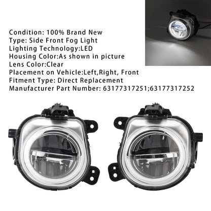 Coppia di fendinebbia anteriori a LED per BMW X3 F25 X4 F26 X5 F15 X6 F16 63177317252