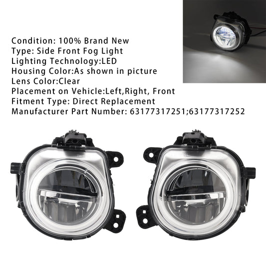 Coppia di fendinebbia anteriori a LED per BMW X3 F25 X4 F26 X5 F15 X6 F16 63177317252