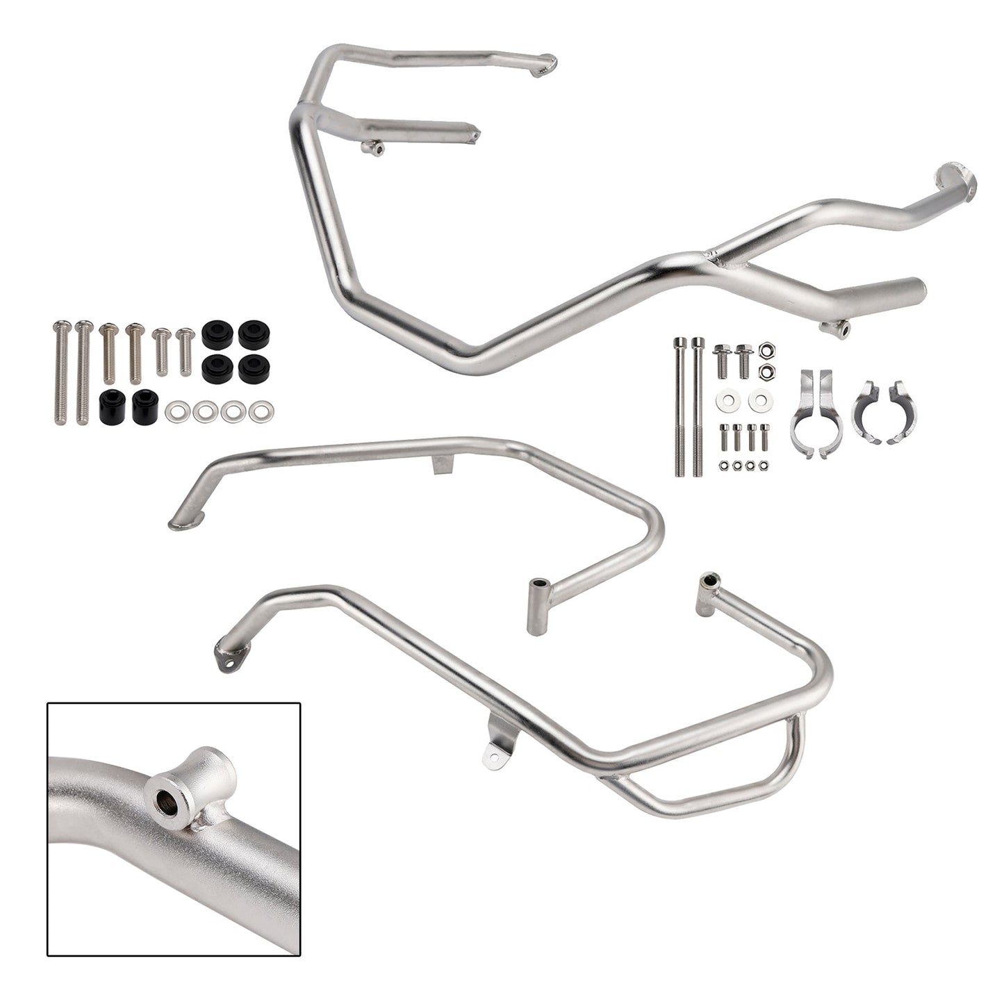 Kit di protezione motore superiore e inferiore per Honda X-Adv 750 del 2025, barra di protezione argento