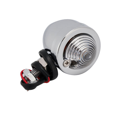 Faro fendinebbia cromato personalizzato per moto #D19 per Bobber Chopper da corsa