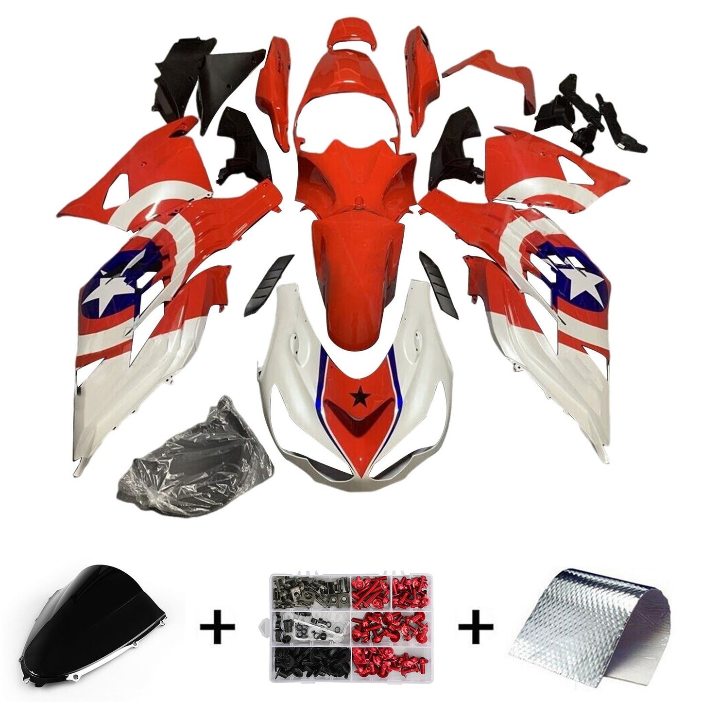 Carrozzeria kit carenatura iniezione Kawasaki ZX14R ZZR1400 2012-2022