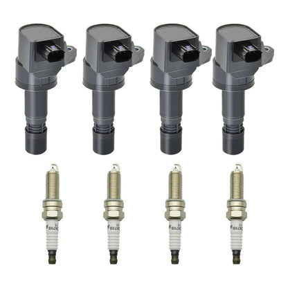 4x Bobina di accensione + 4x Candela UF672 per Acura ILX 2.0L Honda Civic HR-V 1.8L
