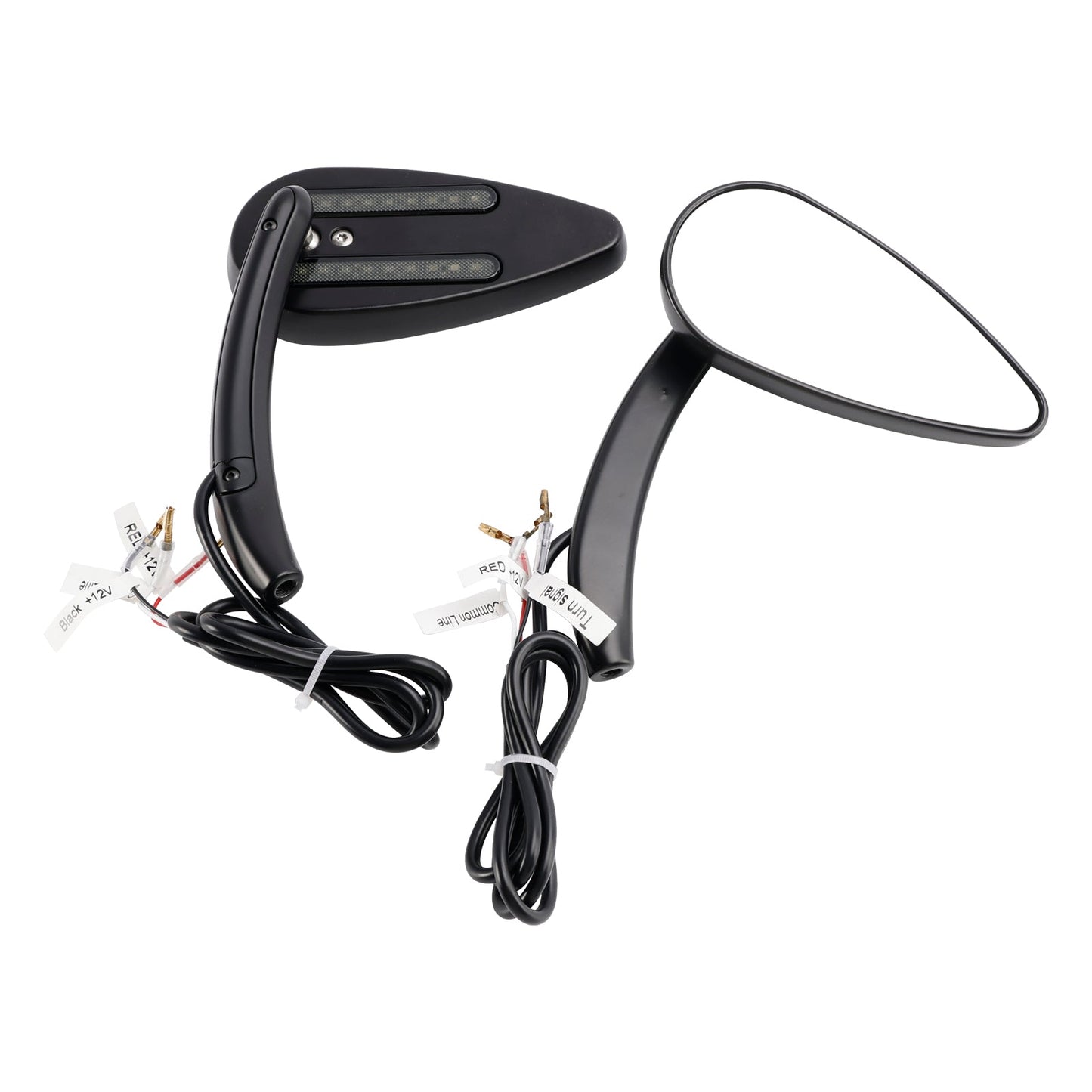 Specchietti retrovisori a LED Custom Dynamics neri per Sportster 883 1200 dal 1990 al 2021