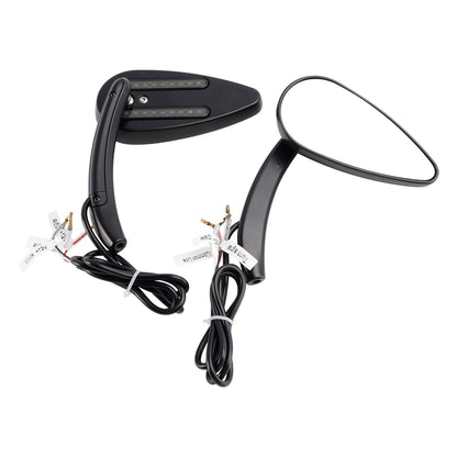 Specchietti retrovisori a LED Custom Dynamics neri per Sportster 883 1200 dal 1990 al 2021