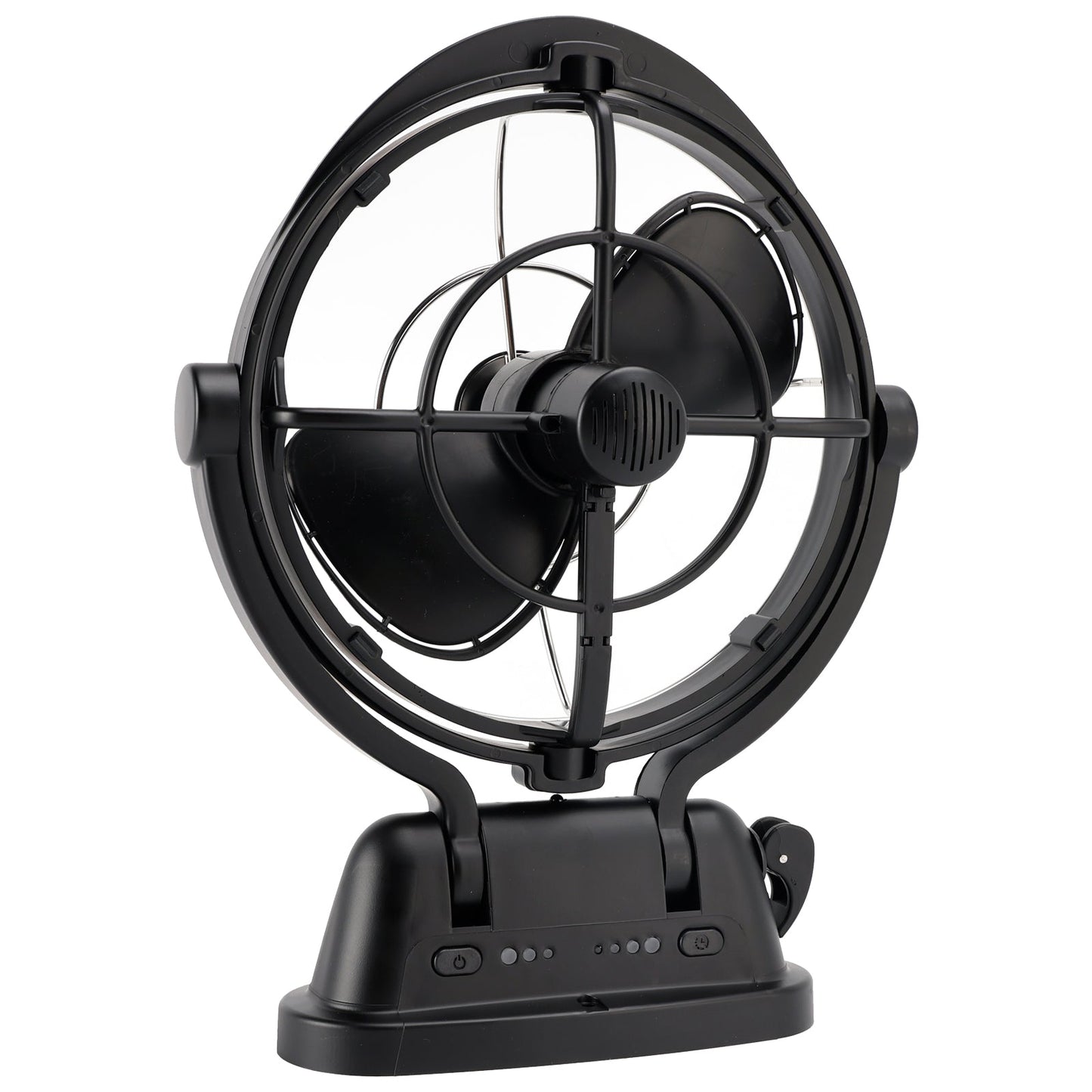Ventola di ventilazione intelligente a bassa potenza con controllo della temperatura progettata specificamente per ambienti di navi e camper 12 V/24 V nera