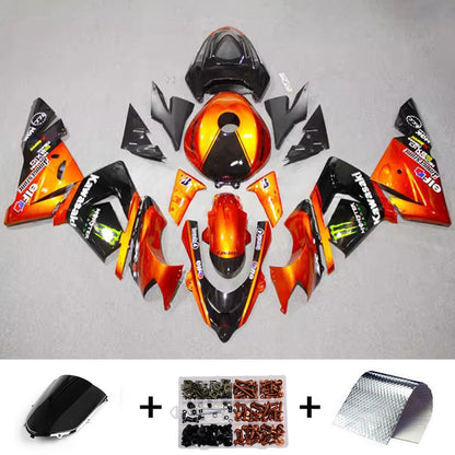 Kit carenatura iniezione in plastica ABS adatto per Kawasaki ZX10R 2004-2005