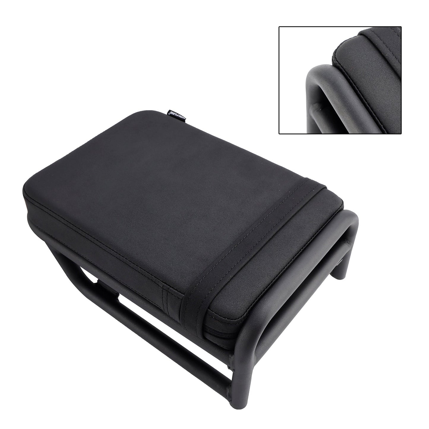 Cuscino passeggero posteriore per HONDA CT125 huntercub 125 2020-2023, piatto, in poliuretano, nero