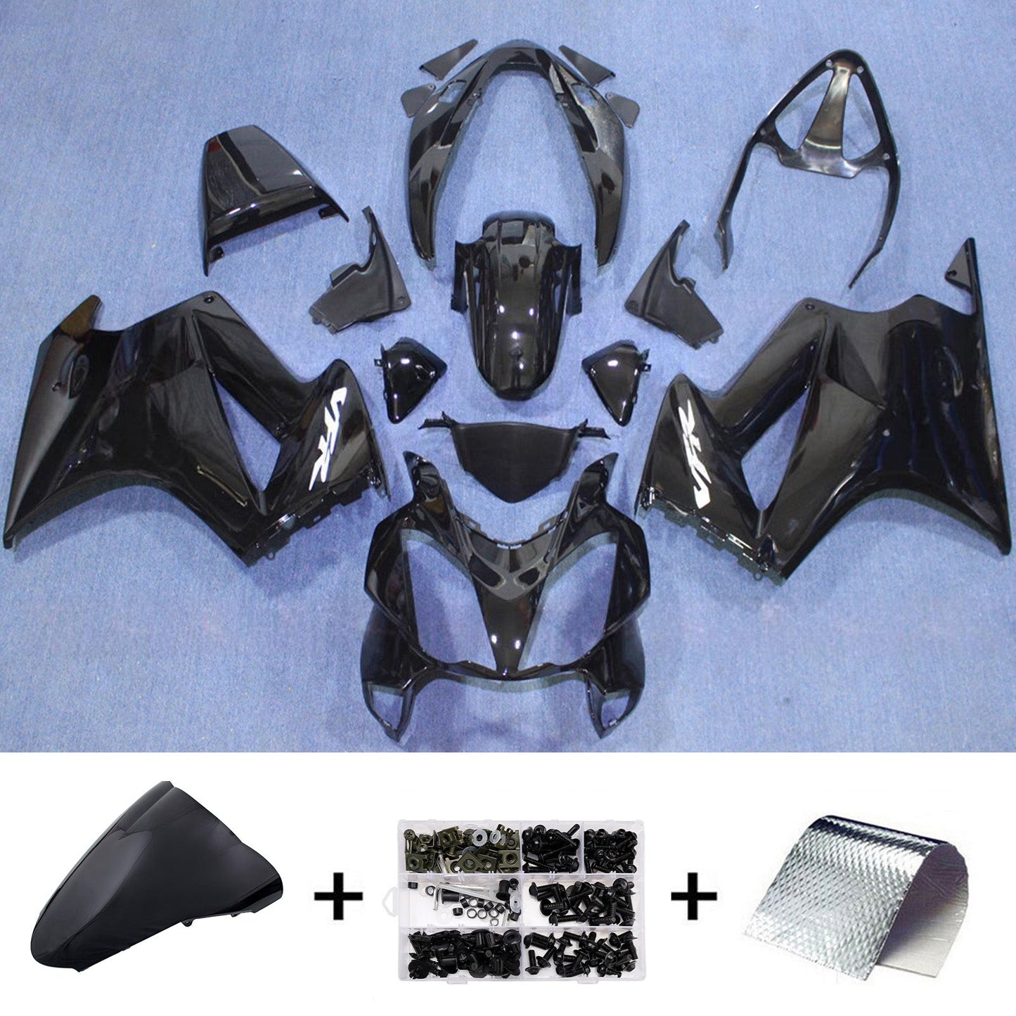 Carena in plastica ABS stampata a iniezione, compatibile con Honda VFR800 2002-2012