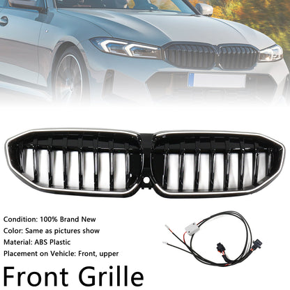 Griglia a rene nera lucida BMW Serie 3 G20 2019-2022 51138072085