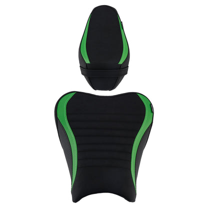 Sella completa imbottita per pilota e passeggero per Kawasaki Ninja Z900 2017-2024, colore nero.