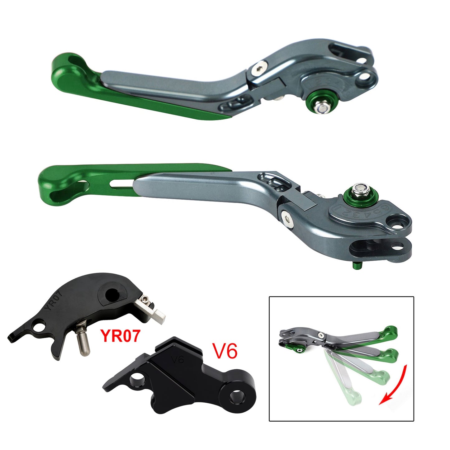 Leva freno frizione regolabile adatta per YAMAHA XSR900 XSR900GP MT-09 2024-2025