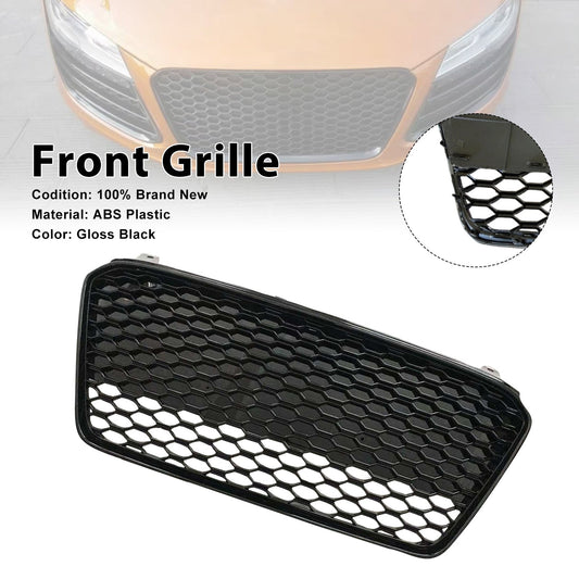 Griglia paraurti anteriore a nido d'ape per Audi R8 2015, colore nero lucido