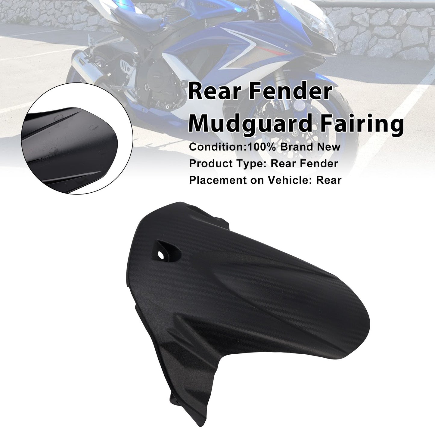 Carenatura parafango posteriore per Suzuki GSX-R750 2011-2025