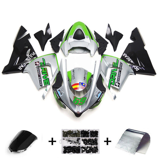 Kit carenatura iniezione in plastica ABS adatto per Kawasaki ZX10R 2004-2005