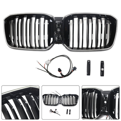 Griglia a doppio rene per paraurti nero lucido BMW X3 G01 X4 G02 2022-2025