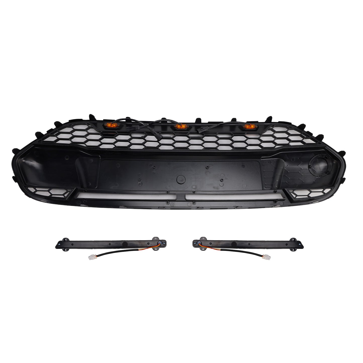 Griglia paraurti anteriore nera Ford Transit Connect 2014-2018 con LED