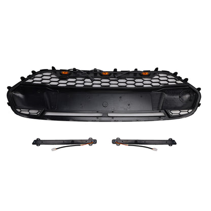 Griglia paraurti anteriore nera Ford Transit Connect 2014-2018 con LED