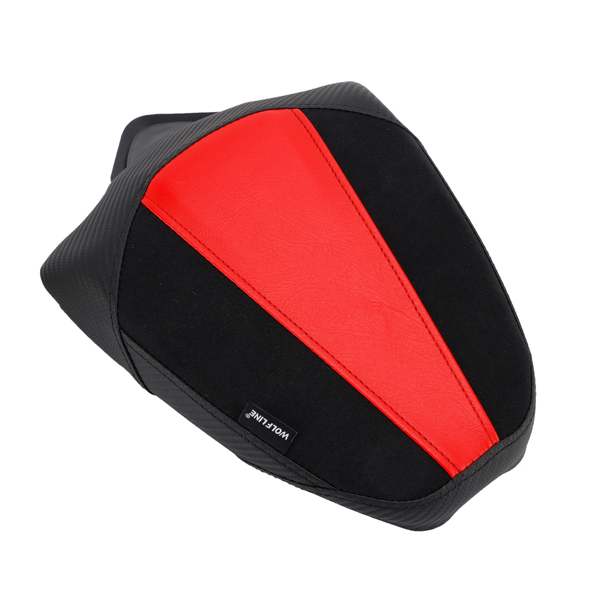Kit sella conducente e passeggero Rs 457 per Aprilia RS457 2024-2025, cuscino in PU rosso.