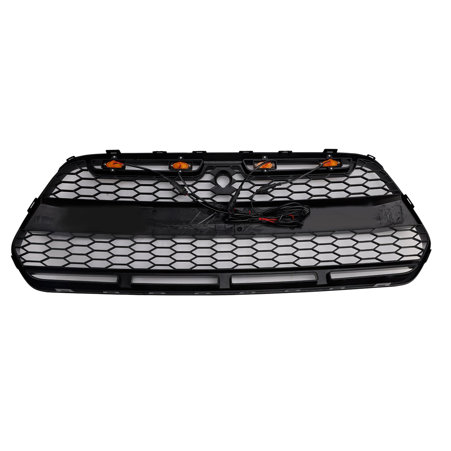 Griglia paraurti anteriore nera lucida Ford Transit MK8 Raptor 2015-2018 con LED