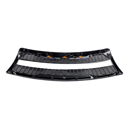 Grill per paraurti anteriore in stile Raptor con LED per Ford F150 2009-2014 Nero