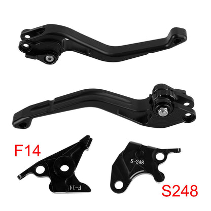 Nuova leva freno e frizione corta per Suzuki GSXR600 750 1000 DL650 GSR600, colore nero.