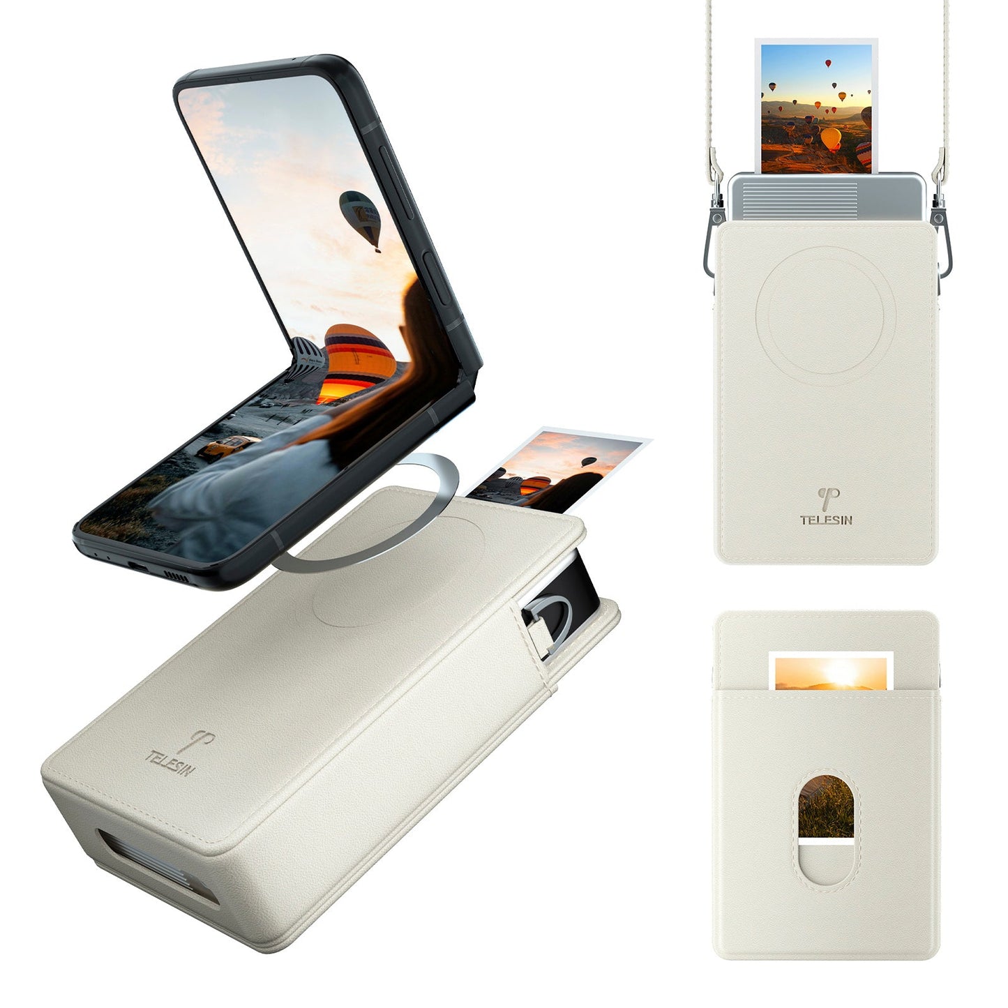 Borsa portaoggetti magnetica per fotocamera e telefono cellulare per stampante fotografica tascabile Xiaomi 1s
