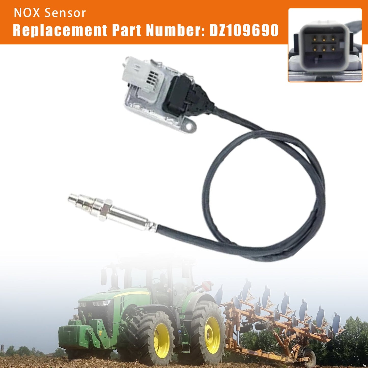 Sensore di ossido di azoto DZ109690, sensore NOX compatibile con John Deere 8270R 8295R 8320R